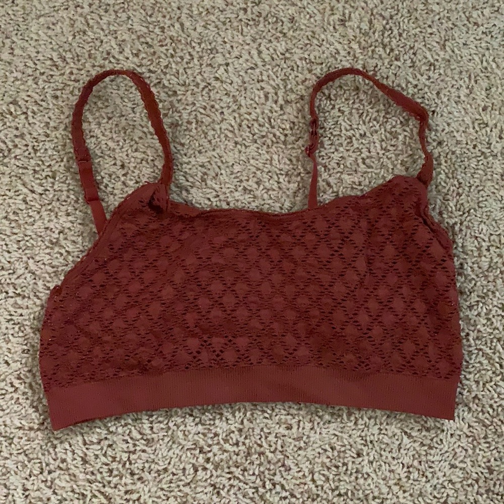 Orange light support bra